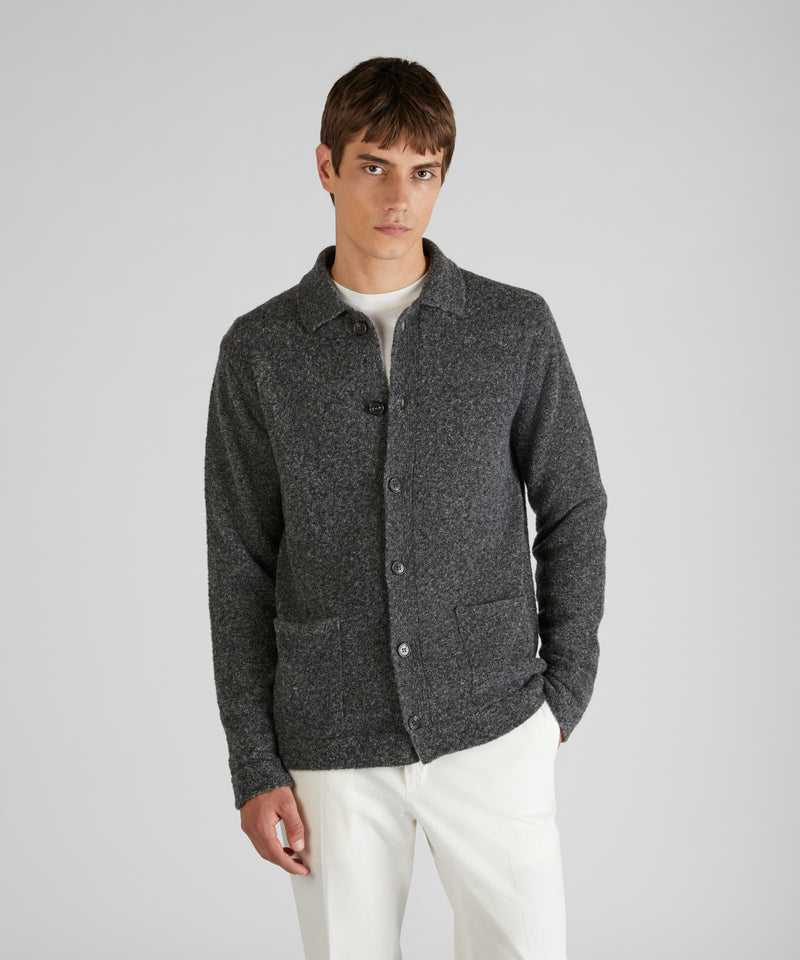 Slowear Overshirt In Bouclé Di Lana E Lana Geelong