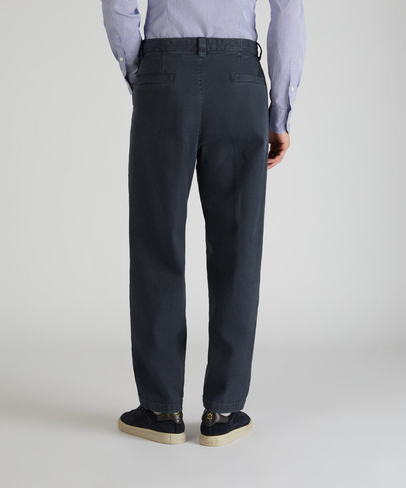 Slowear Pantalone Carrot Fit In Cotone Canvas