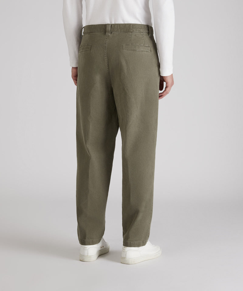 Slowear Pantalone Carrot Fit In Cotone Canvas
