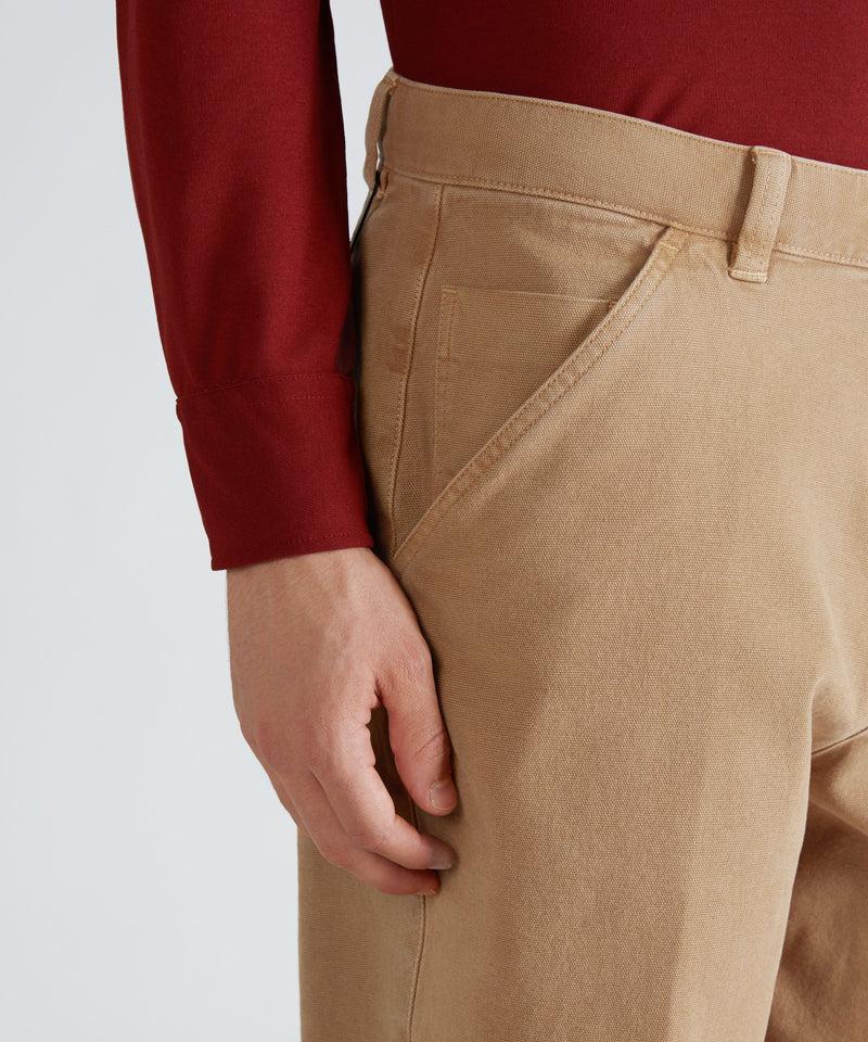 Slowear Pantalone Carrot Fit In Cotone Canvas