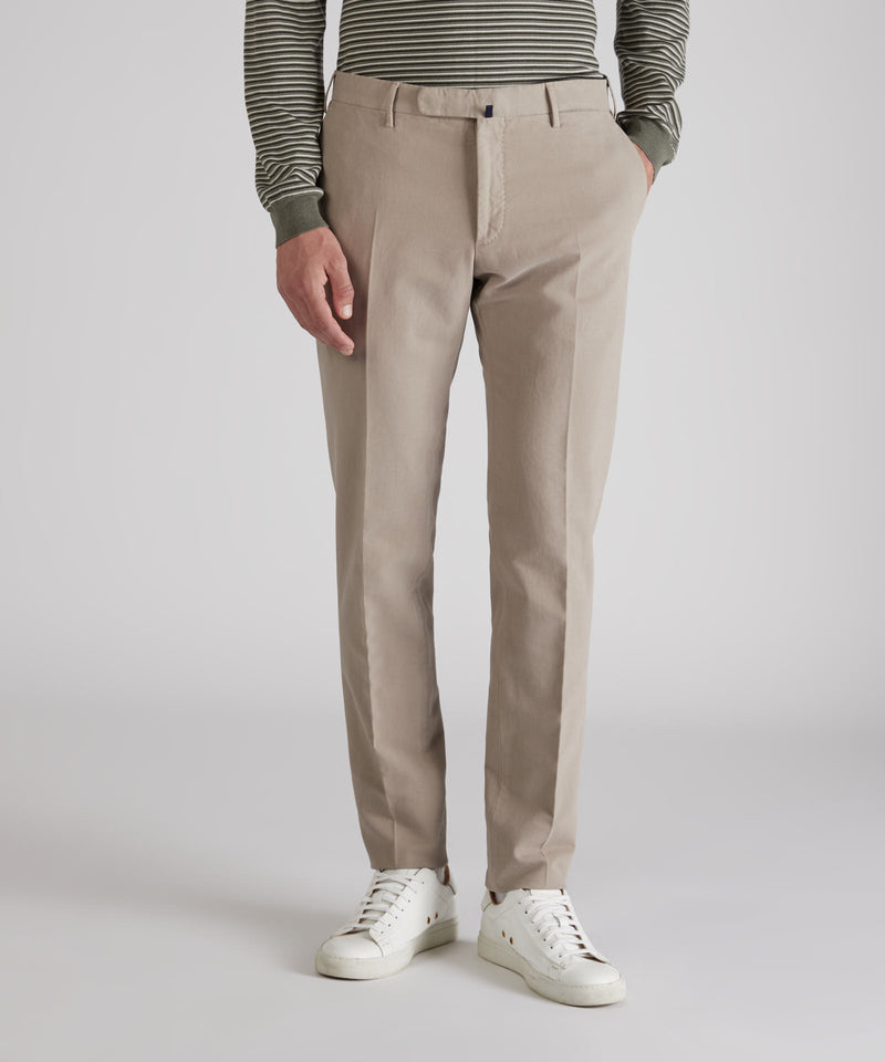 Slowear Pantalone Slim Fit In Doeskin