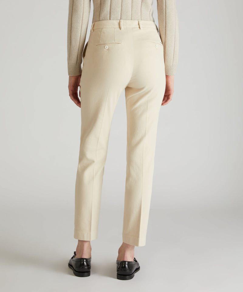 Slowear Pantalone Slim Fit In Drill Di Cotone