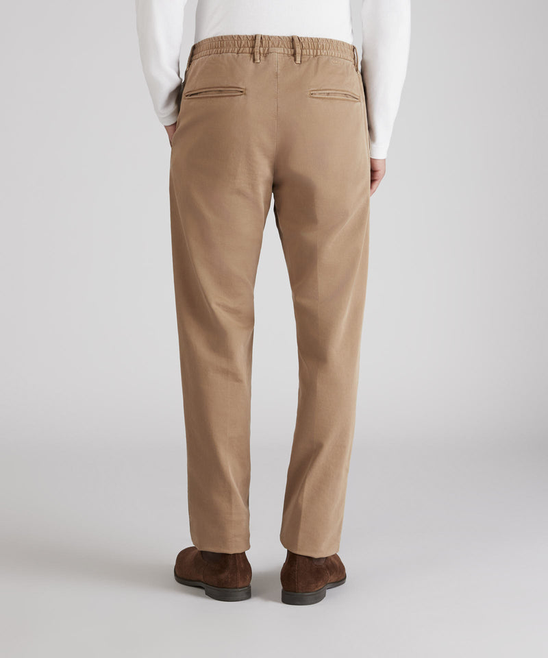 Slowear Pantalone Slim Fit In Raso Di Cotone