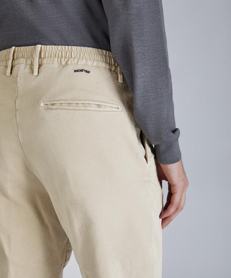 Slowear Pantalone Slim Fit In Satin Di Cotone