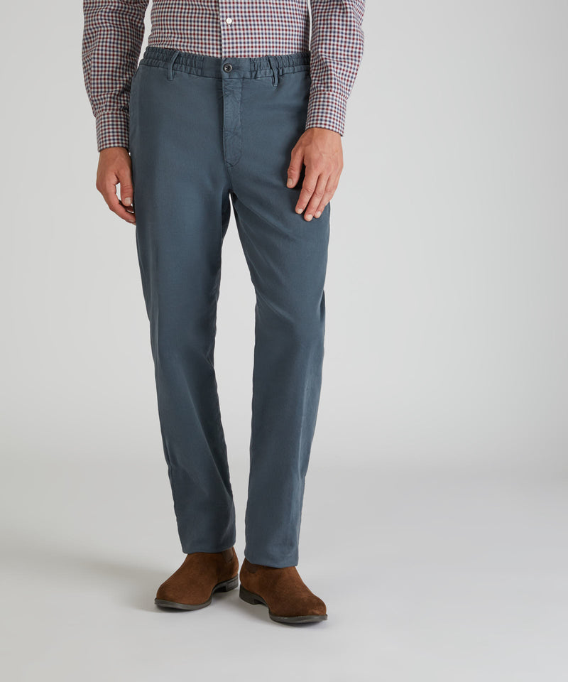 Slowear Pantalone Slim Fit In Satin Di Cotone