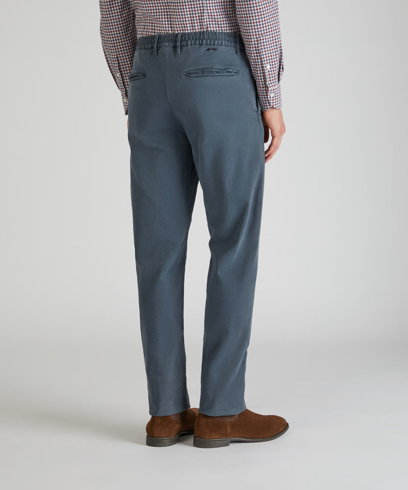 Slowear Pantalone Slim Fit In Satin Di Cotone