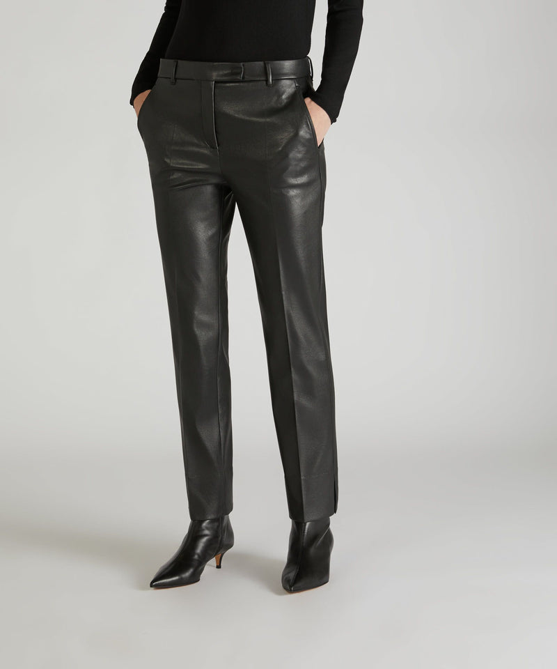 Slowear Pantalone Slim Fit In Similpelle Stretch
