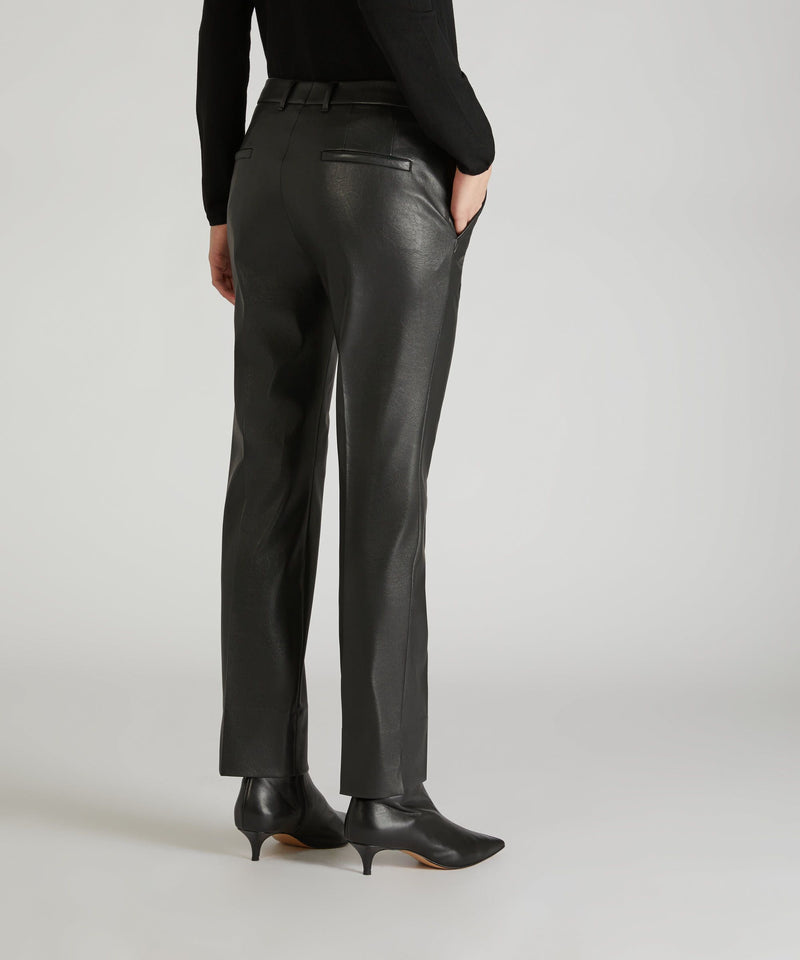 Slowear Pantalone Slim Fit In Similpelle Stretch