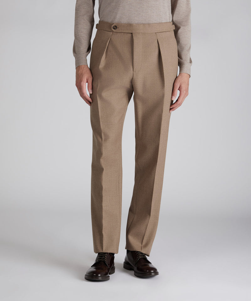 Slowear Pantalone Straight Fit In Lana Mélange