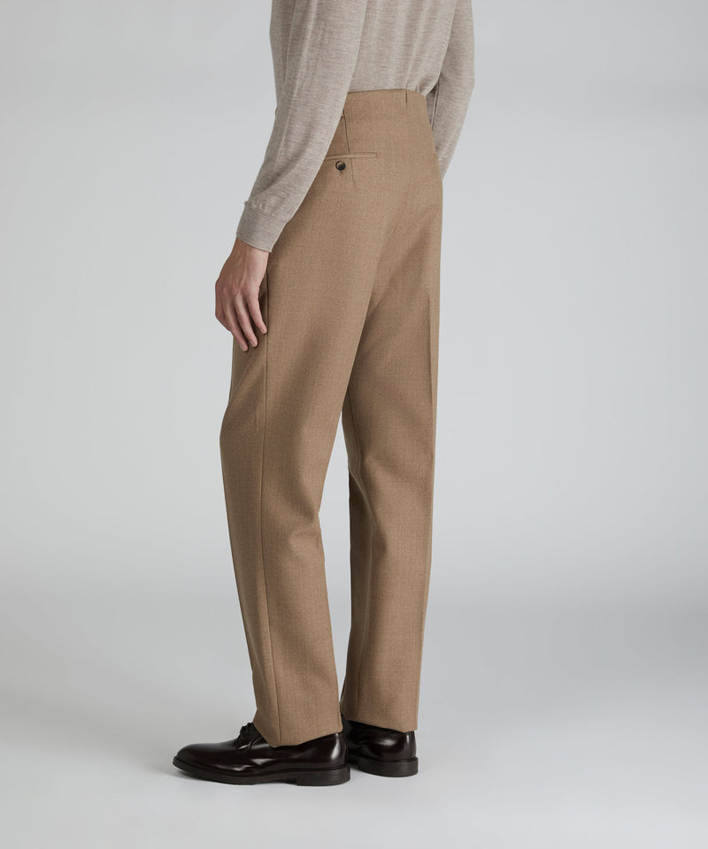 Slowear Pantalone Straight Fit In Lana Mélange