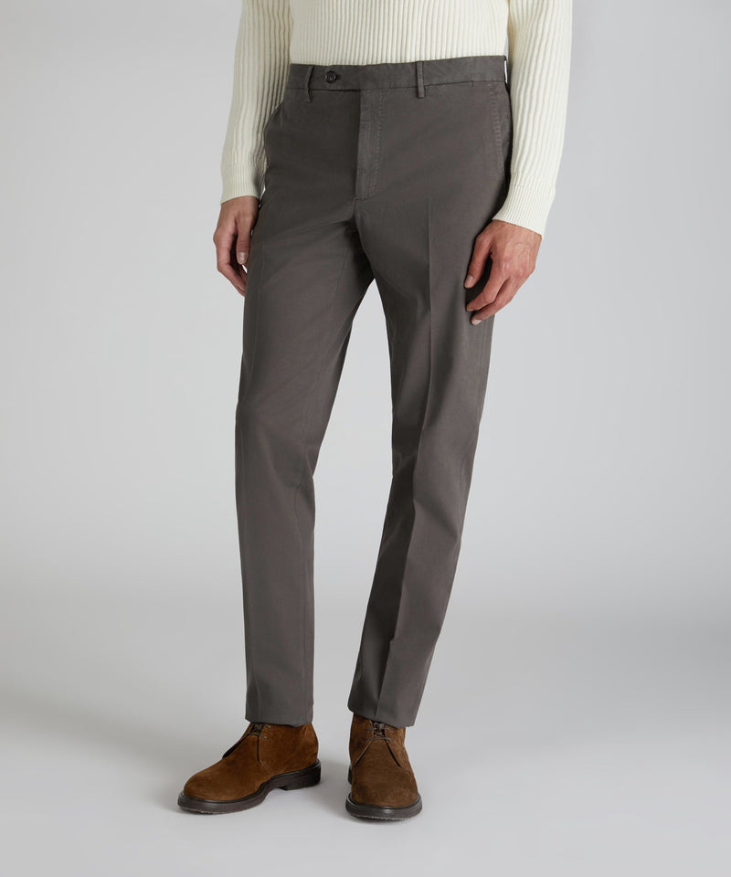Slowear Pantalone Tapered Fit In Cotone E Lyocell
