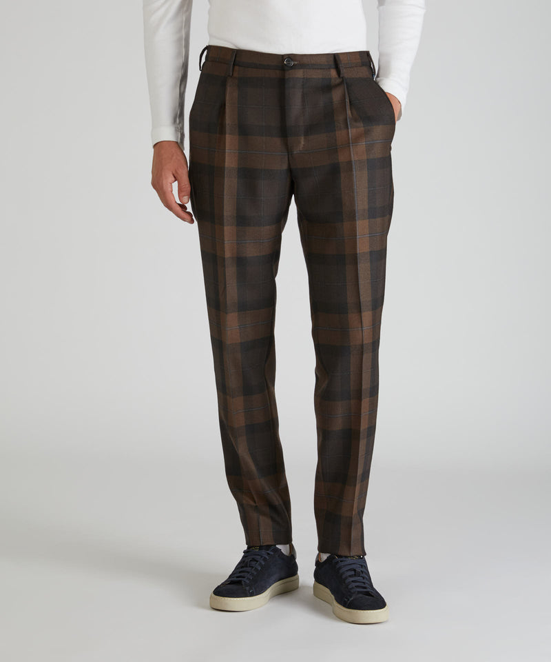 Slowear Pantalone Tapered Fit In Lana