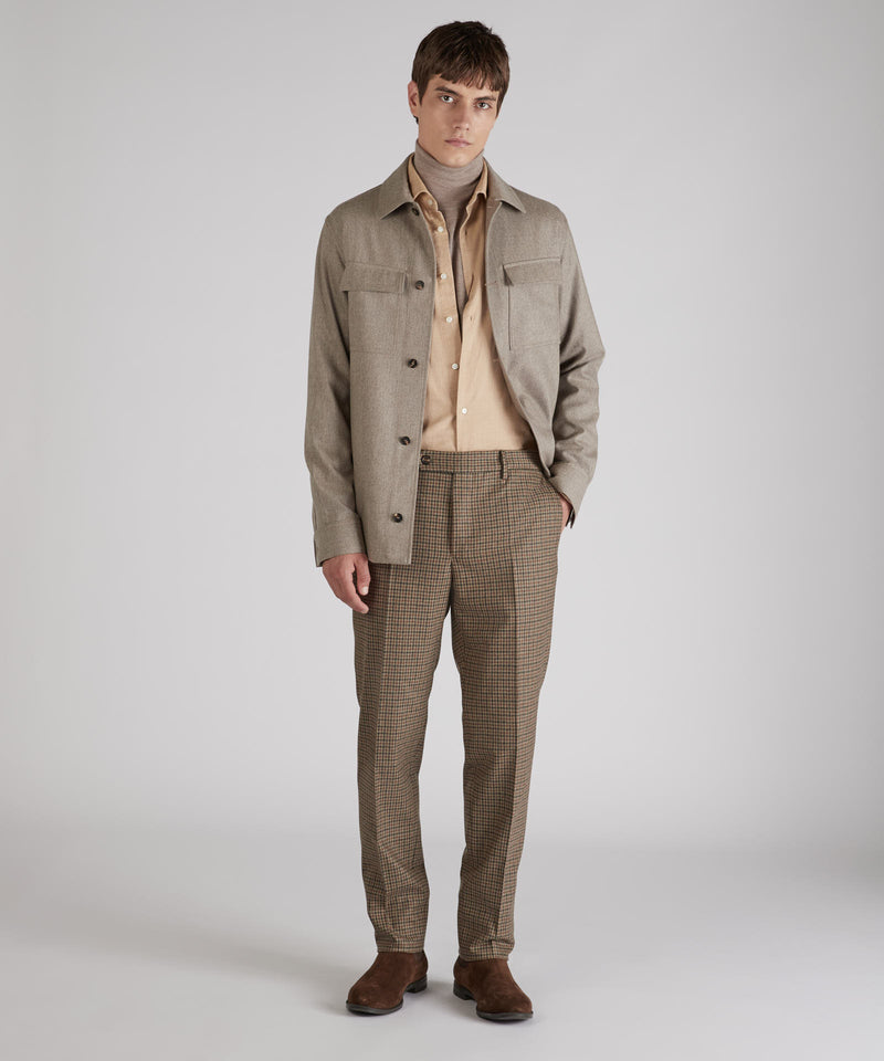 Slowear Pantalone Tapered Fit In Misto Lana