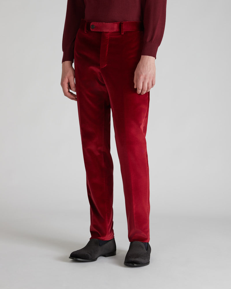 Slowear Pantalone Tapered Fit In Velluto