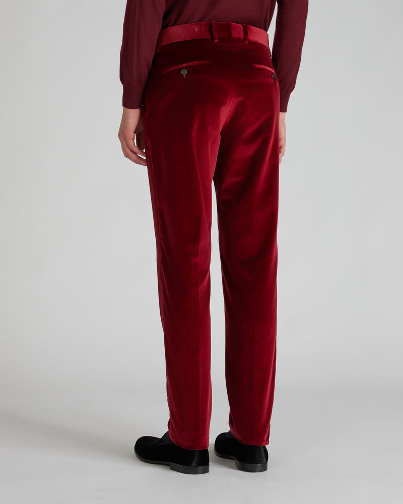Slowear Pantalone Tapered Fit In Velluto