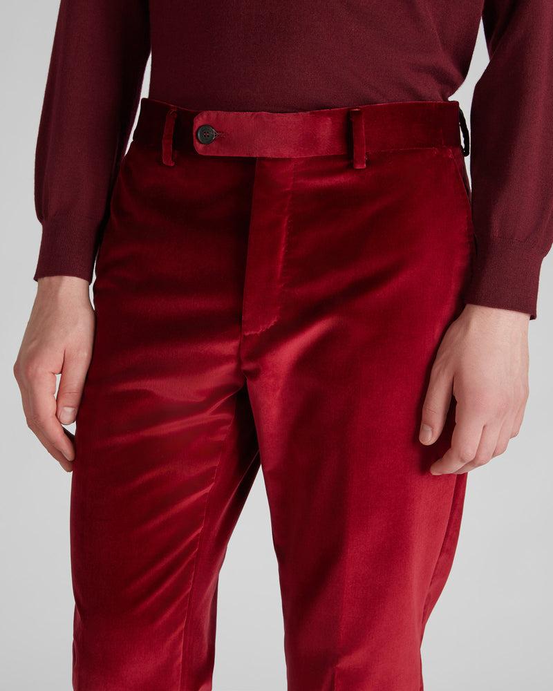 Slowear Pantalone Tapered Fit In Velluto