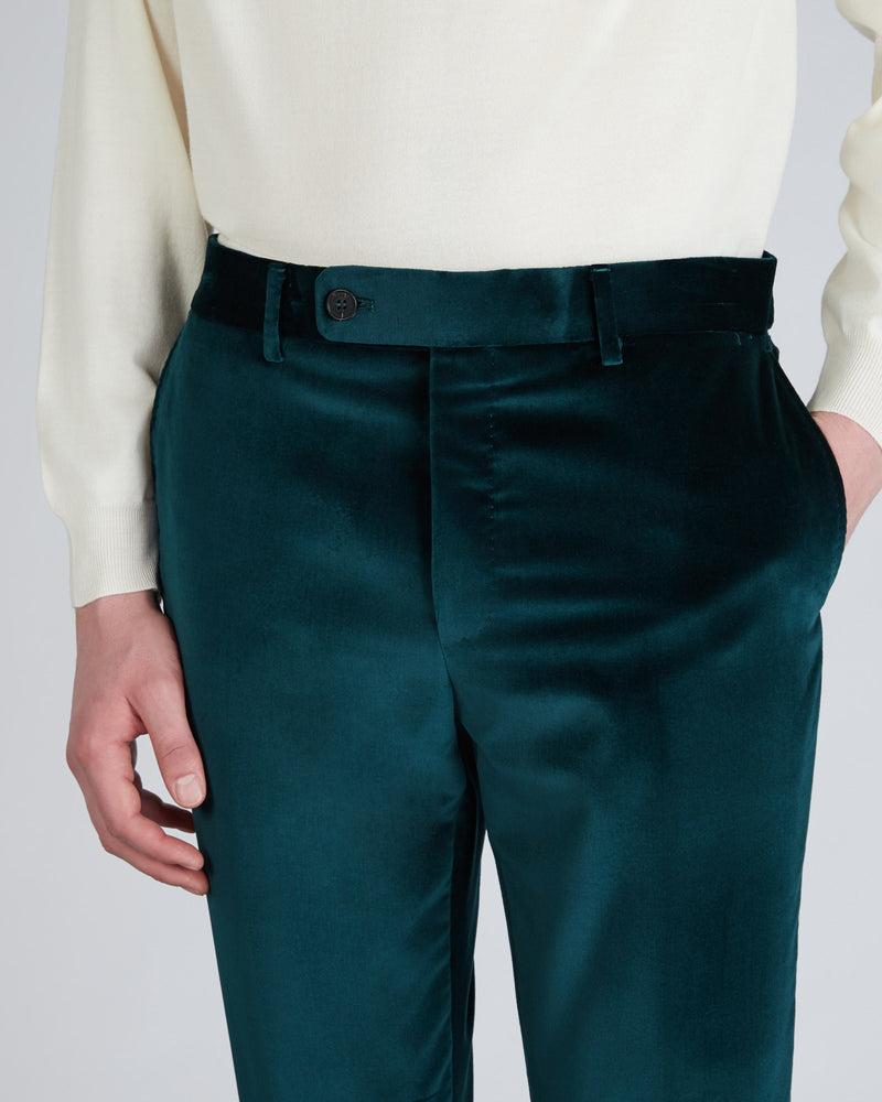 Slowear Pantalone Tapered Fit In Velluto