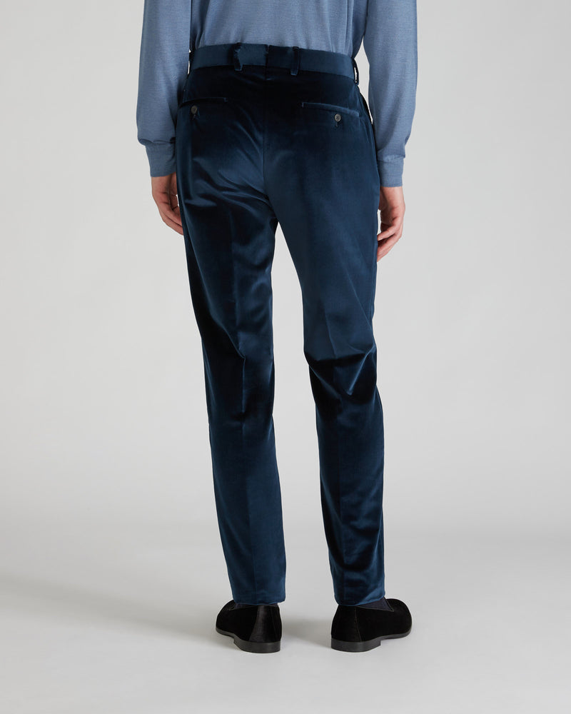 Slowear Pantalone Tapered Fit In Velluto