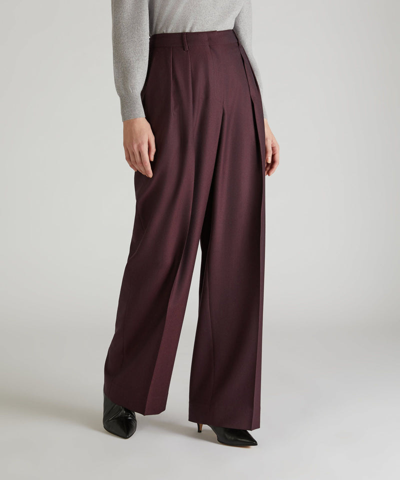 Slowear Pantalone Wide Fit In Flanella