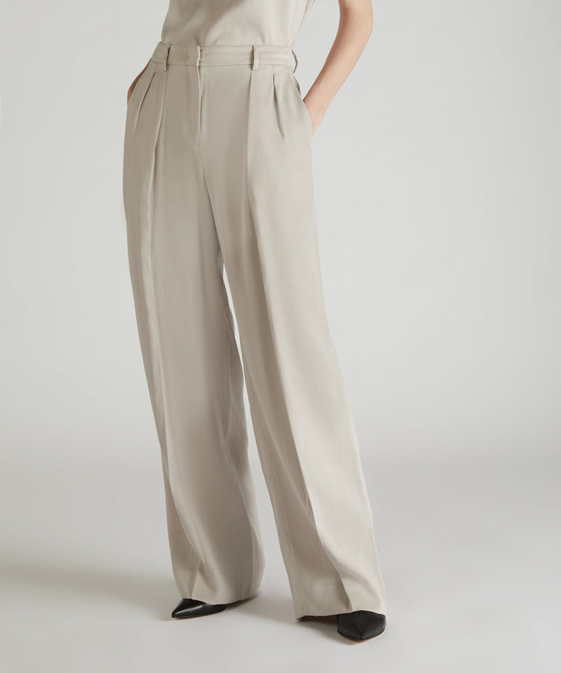 Slowear Pantalone Wide Fit In Lyocell