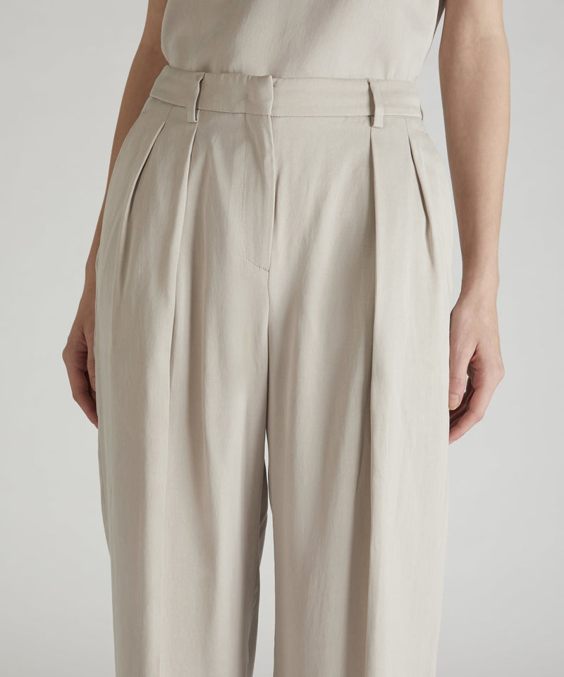 Slowear Pantalone Wide Fit In Lyocell