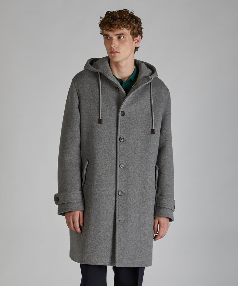 Slowear Parka In Panno Di Lana Mélange