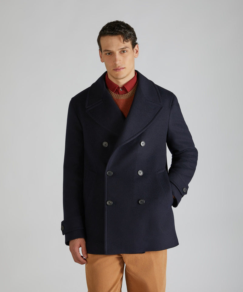 Slowear Peacoat In Panno Di Lana