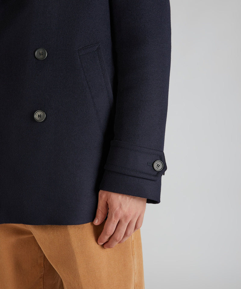 Slowear Peacoat In Panno Di Lana