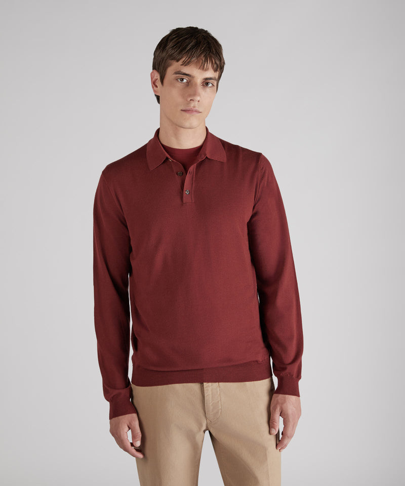 Slowear Polo Slim Fit In Flexwool