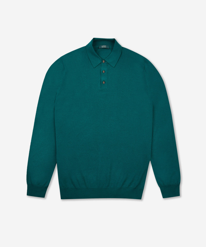 Slowear Polo slim fit in Flexwool