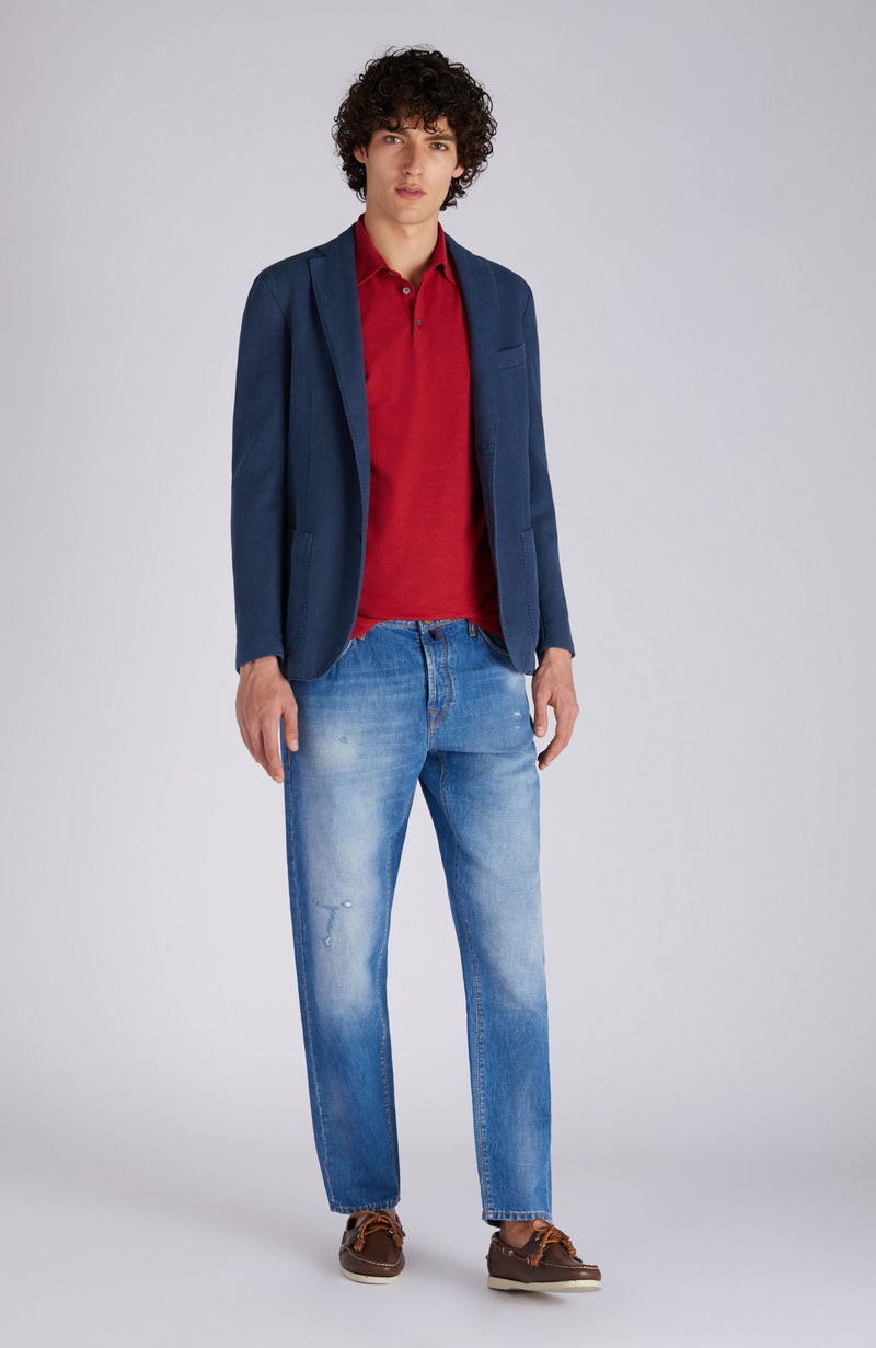 Slowear Polo Slim Fit In IceCotton Organico