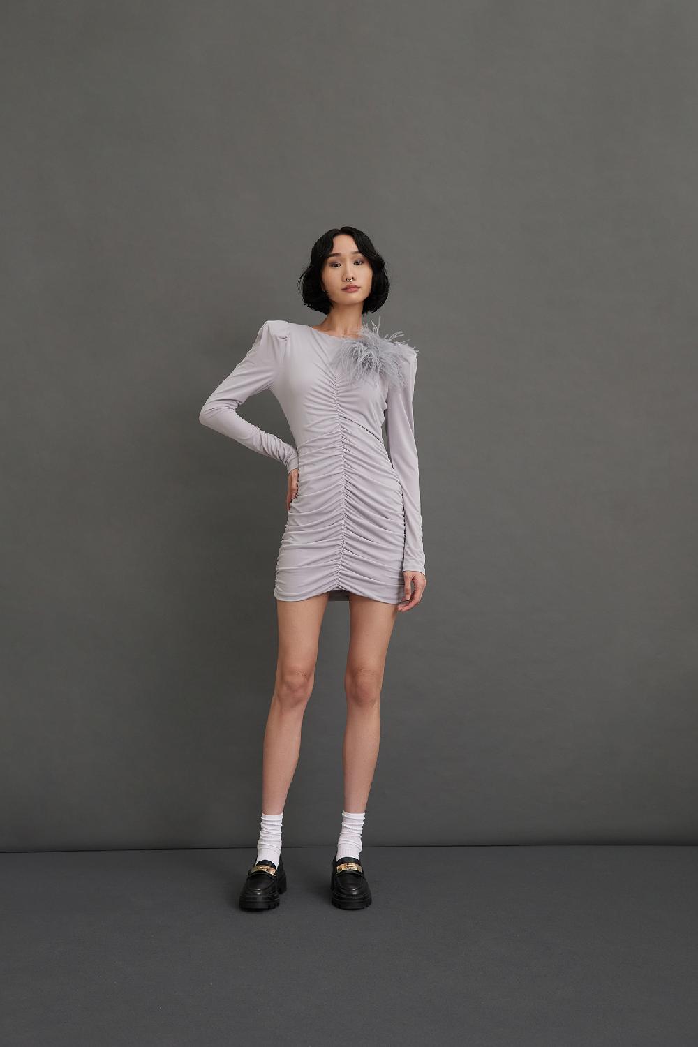 Soallure ABITO CORTO APERTO SULLA SCHIENA CON ARRICCIATURE