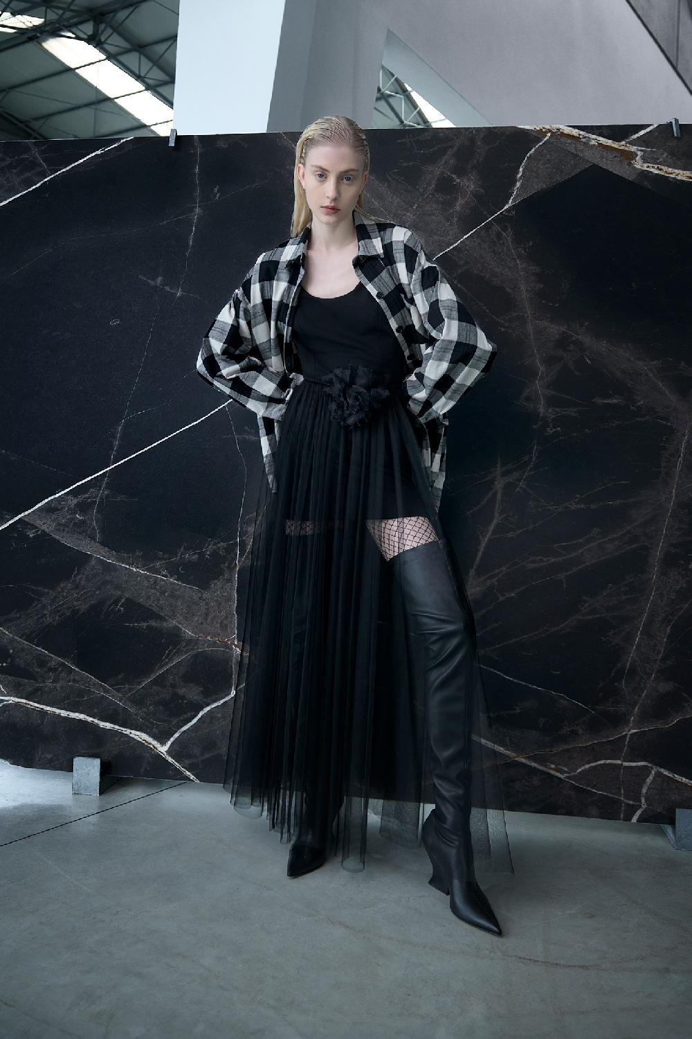 Soallure ABITO PUNTO MILANO A TUBINO E GONNA IN TULLE