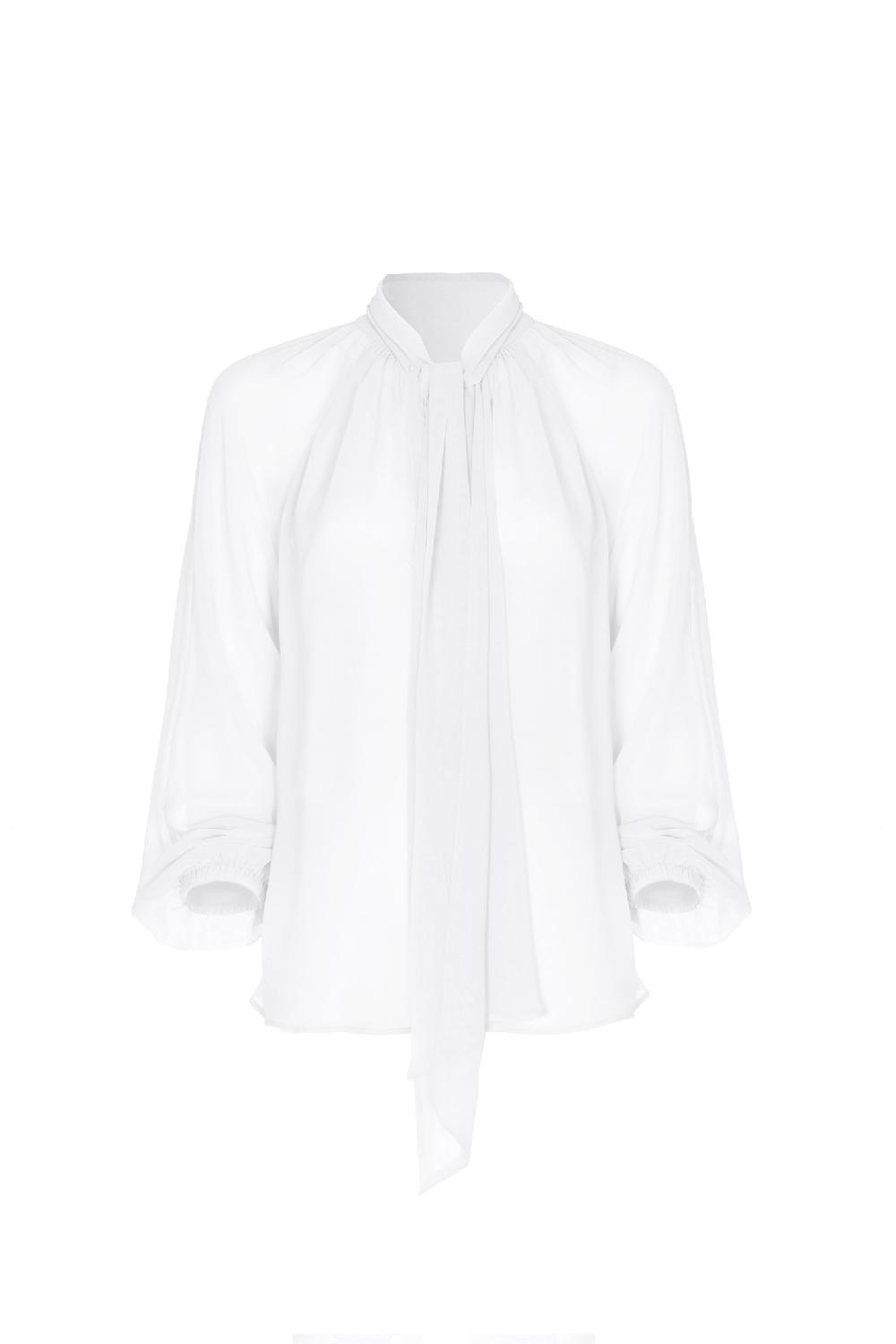 Soallure BLUSA CON COLLO A SCIARPA E MANICHE LUNGHE