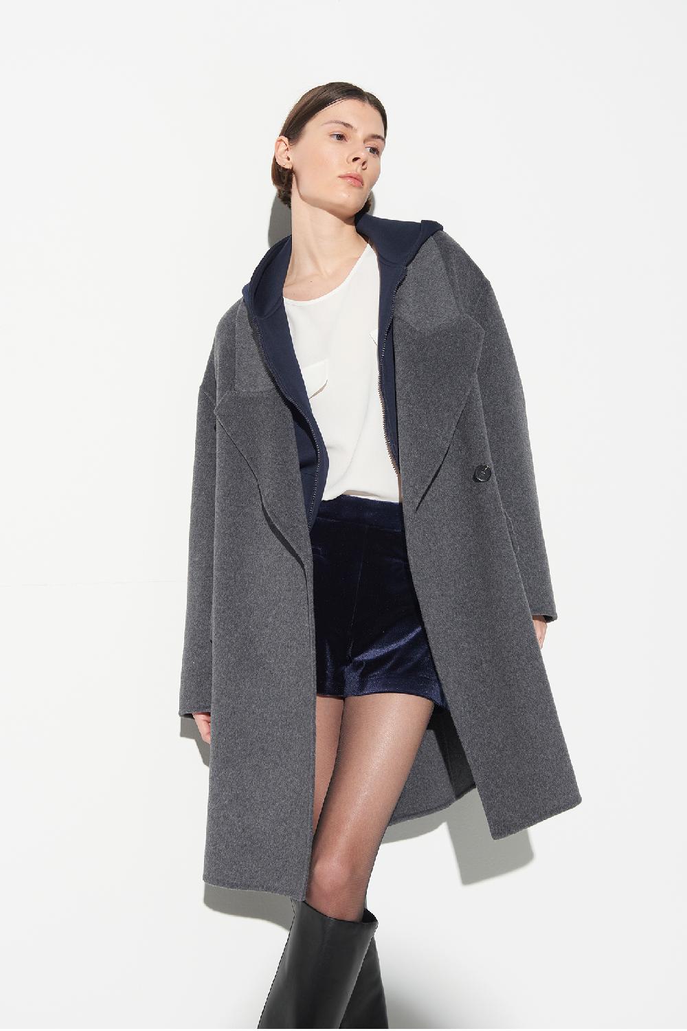 Soallure CAPPOTTO DOPPIO PETTO CON REVER A PUNTA TAGLIATA