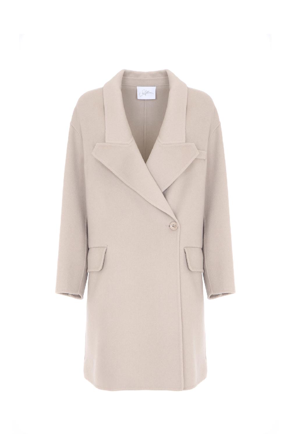 Soallure CAPPOTTO DOPPIO PETTO CON REVER A PUNTA TAGLIATA