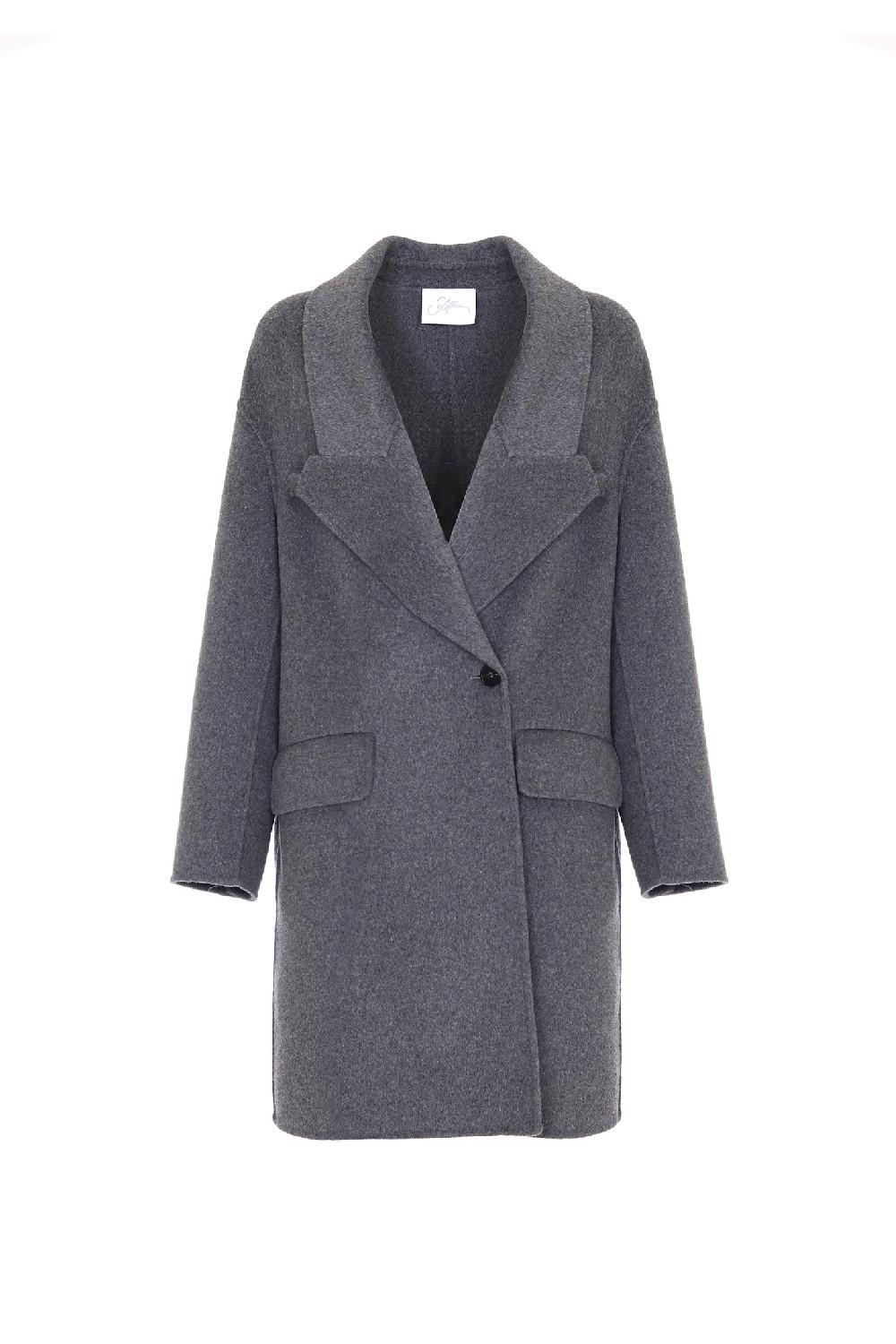 Soallure CAPPOTTO DOPPIO PETTO CON REVER A PUNTA TAGLIATA