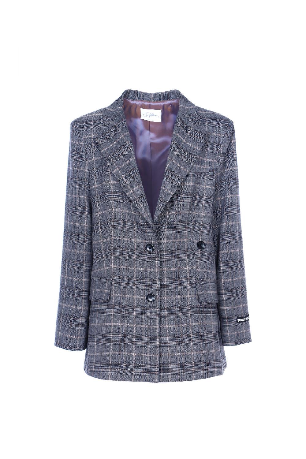 Soallure GIACCA CON DOPPIA ABBOTTONATURA A FANTASIA