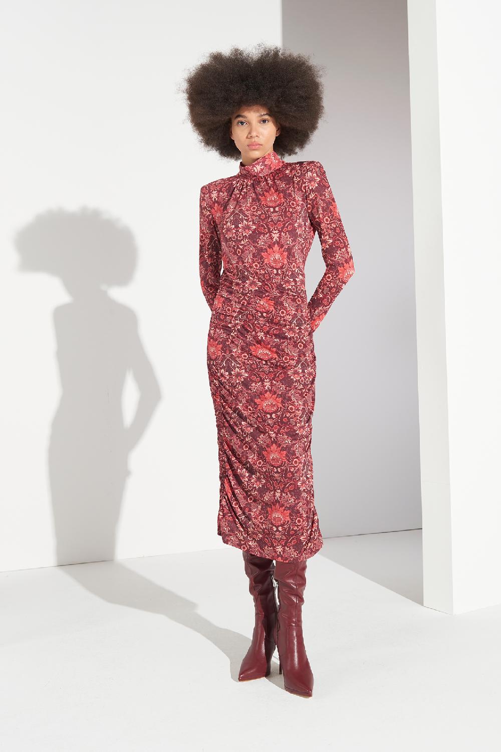 Soallure ABITO BI-STRETCH MIDI A FANTASIA