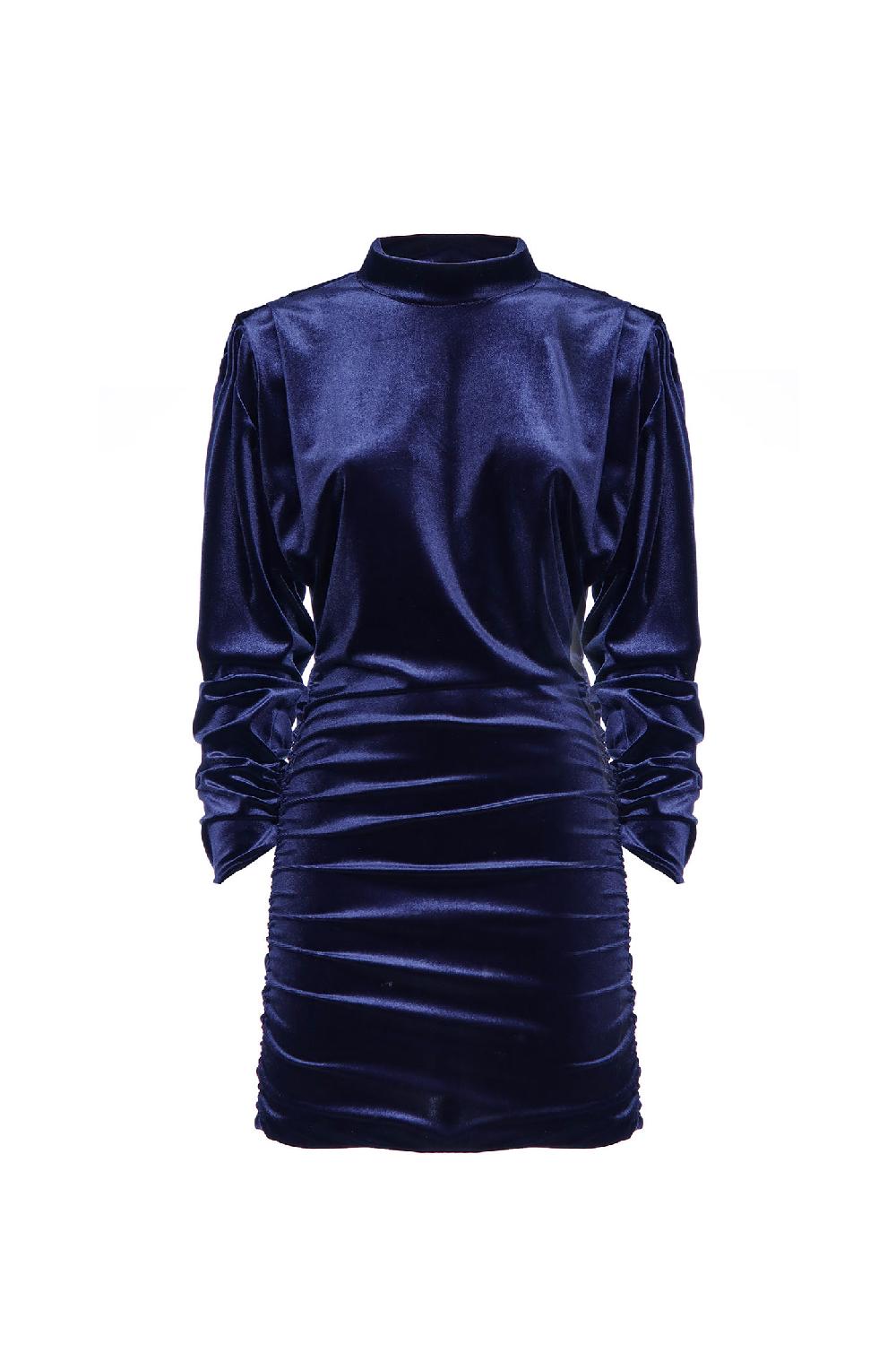 Soallure ABITO CORTO COLLO ALTO IN VELLUTO