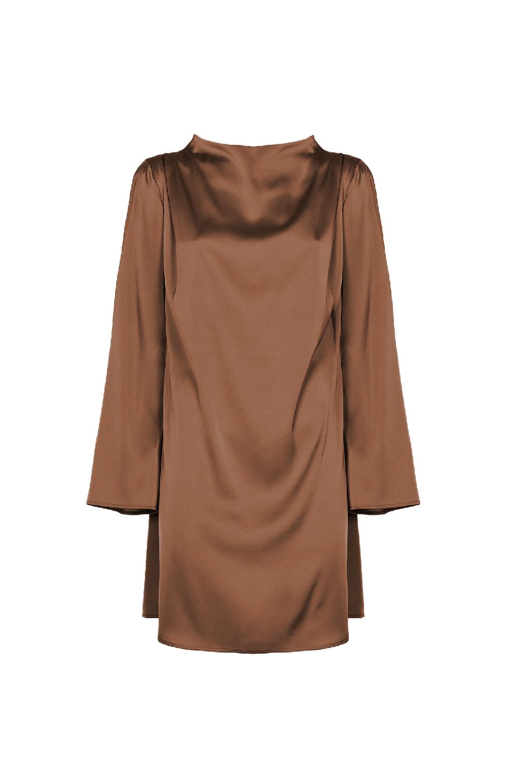 Soallure ABITO CORTO CON COLLO A CRATERE IN RASO