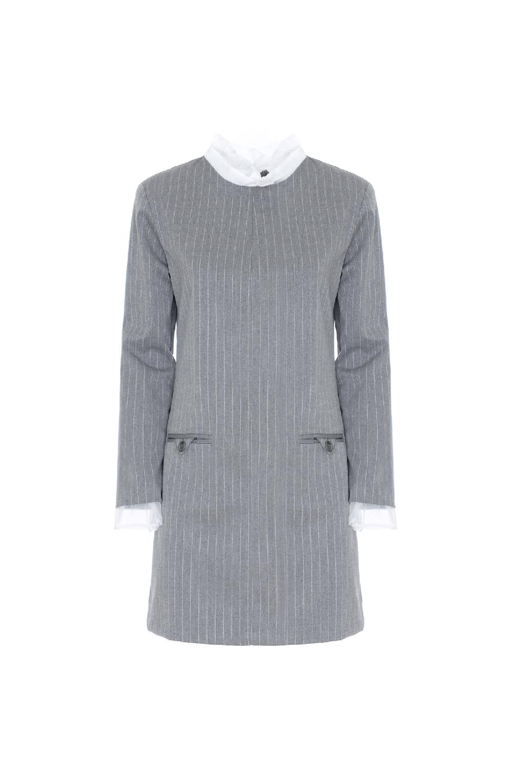 Soallure ABITO CORTO GESSATO CON COLLO IN ORGANZA