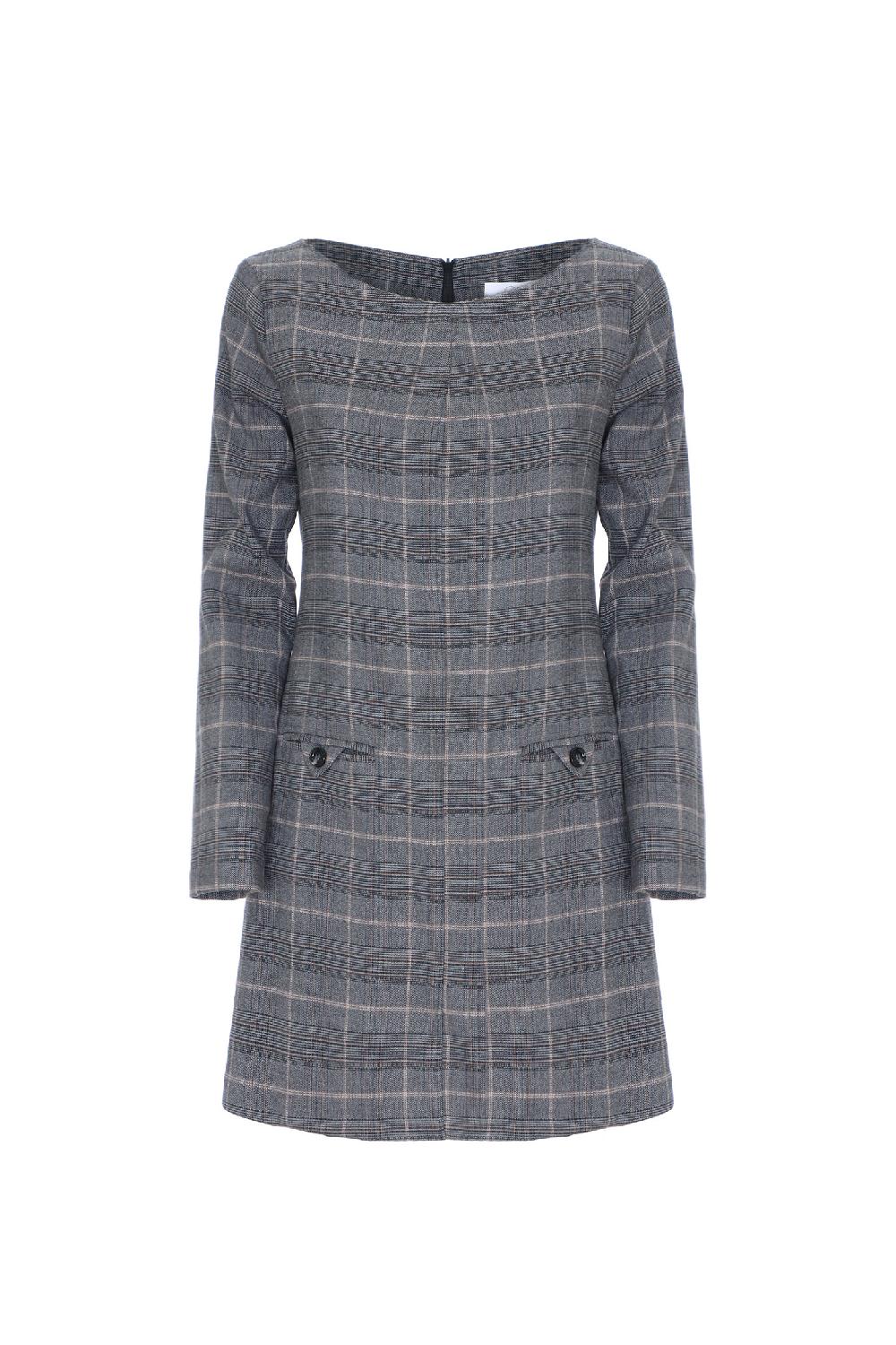 Soallure ABITO CORTO SCOLLO A BARCA FANTASIA