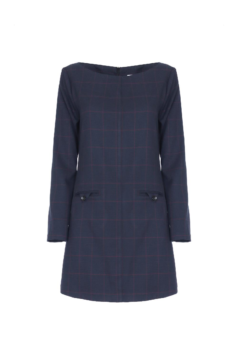 Soallure ABITO CORTO SCOLLO A BARCA FANTASIA