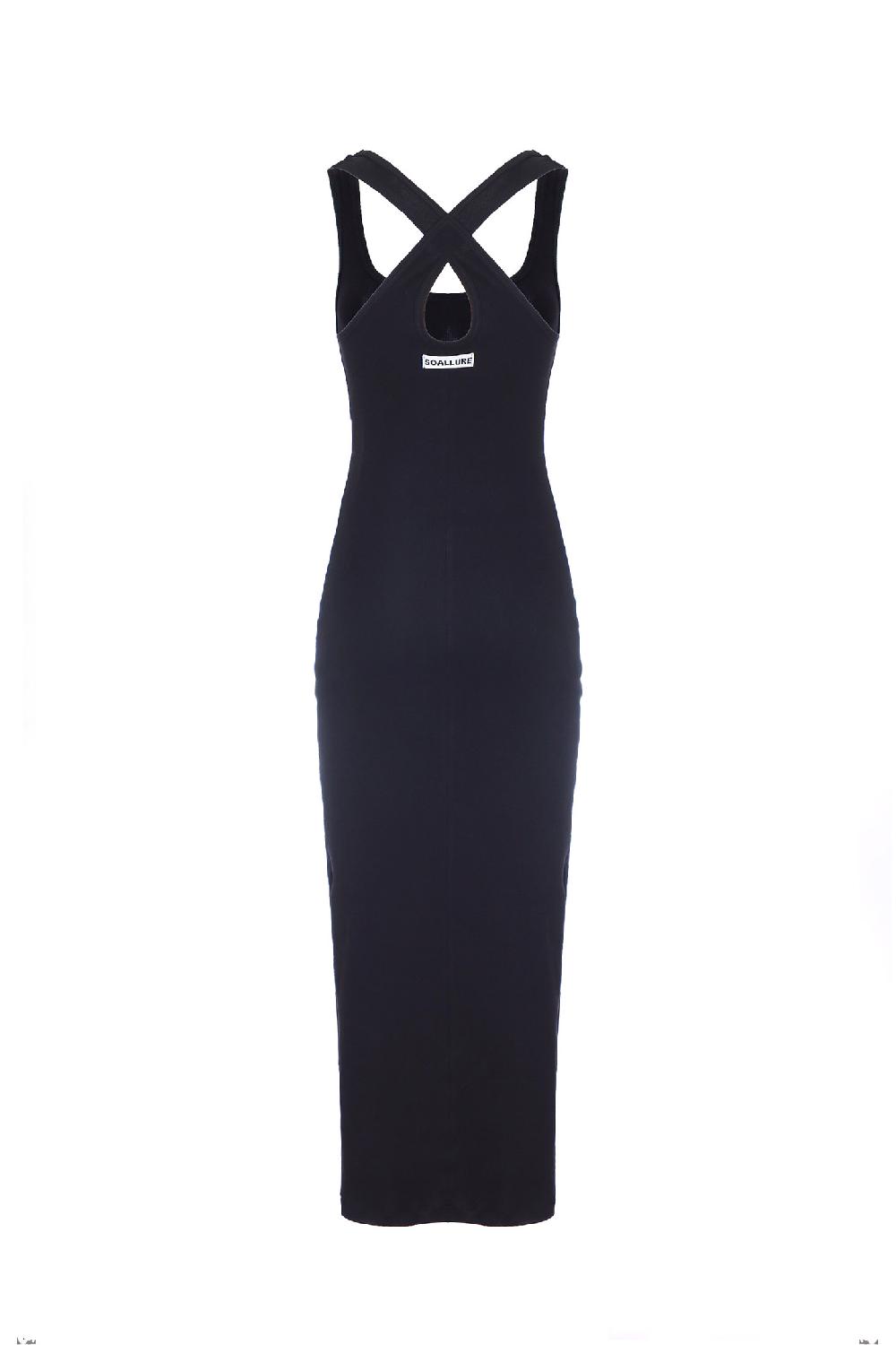 Soallure ABITO LUNGO A COSTINE CON INCROCIO