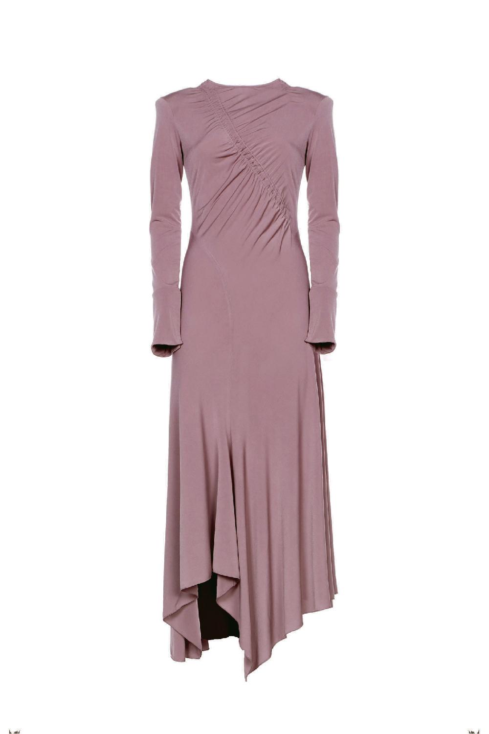 Soallure ABITO MIDI ASIMMETRICO IN JERSEY