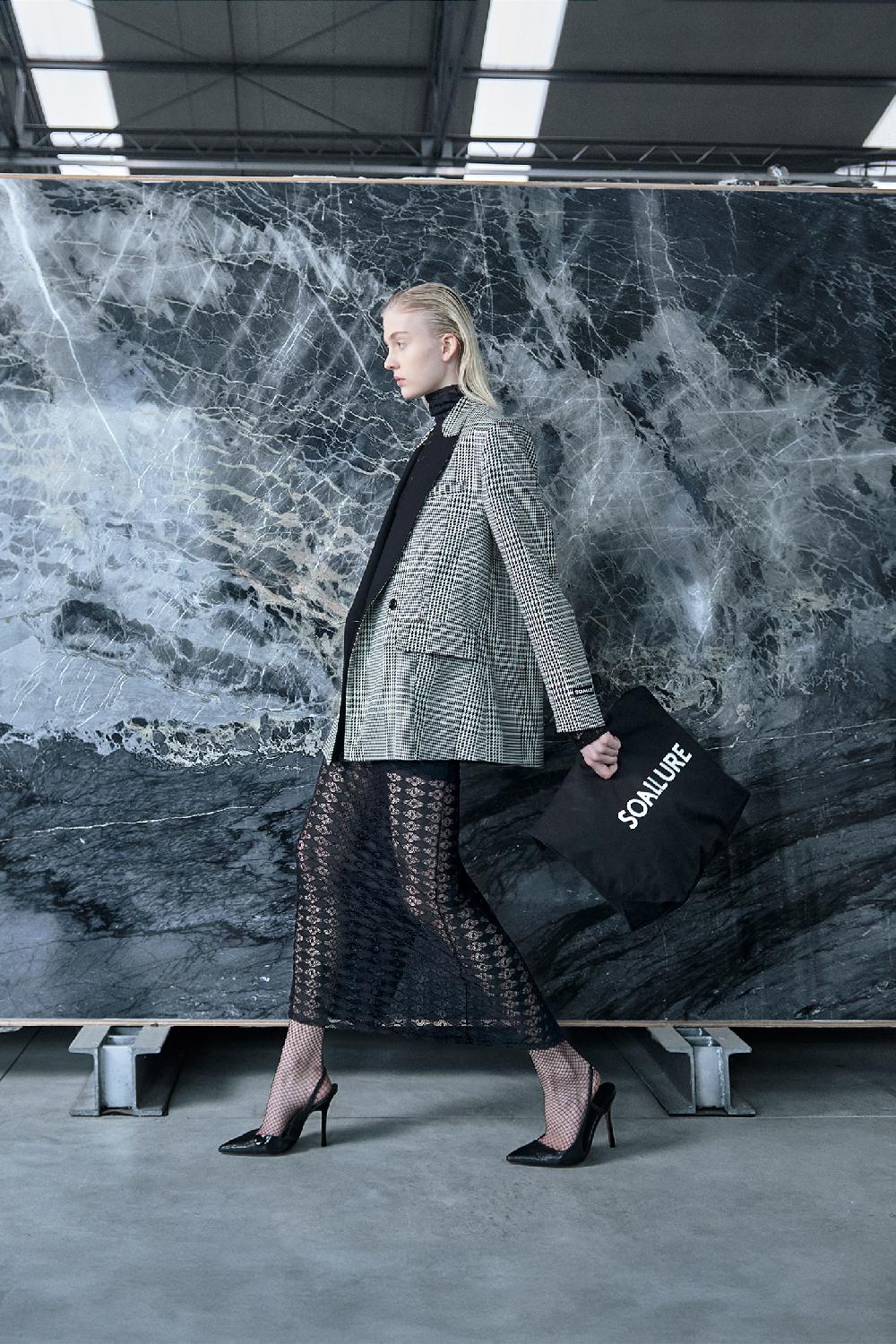 Soallure ABITO MIDI IN PIZZO BI-STRETCH