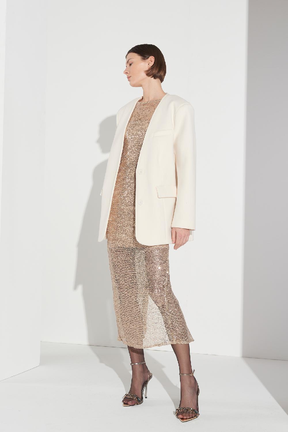 Soallure ABITO TUBINO RETE PAILLETTES