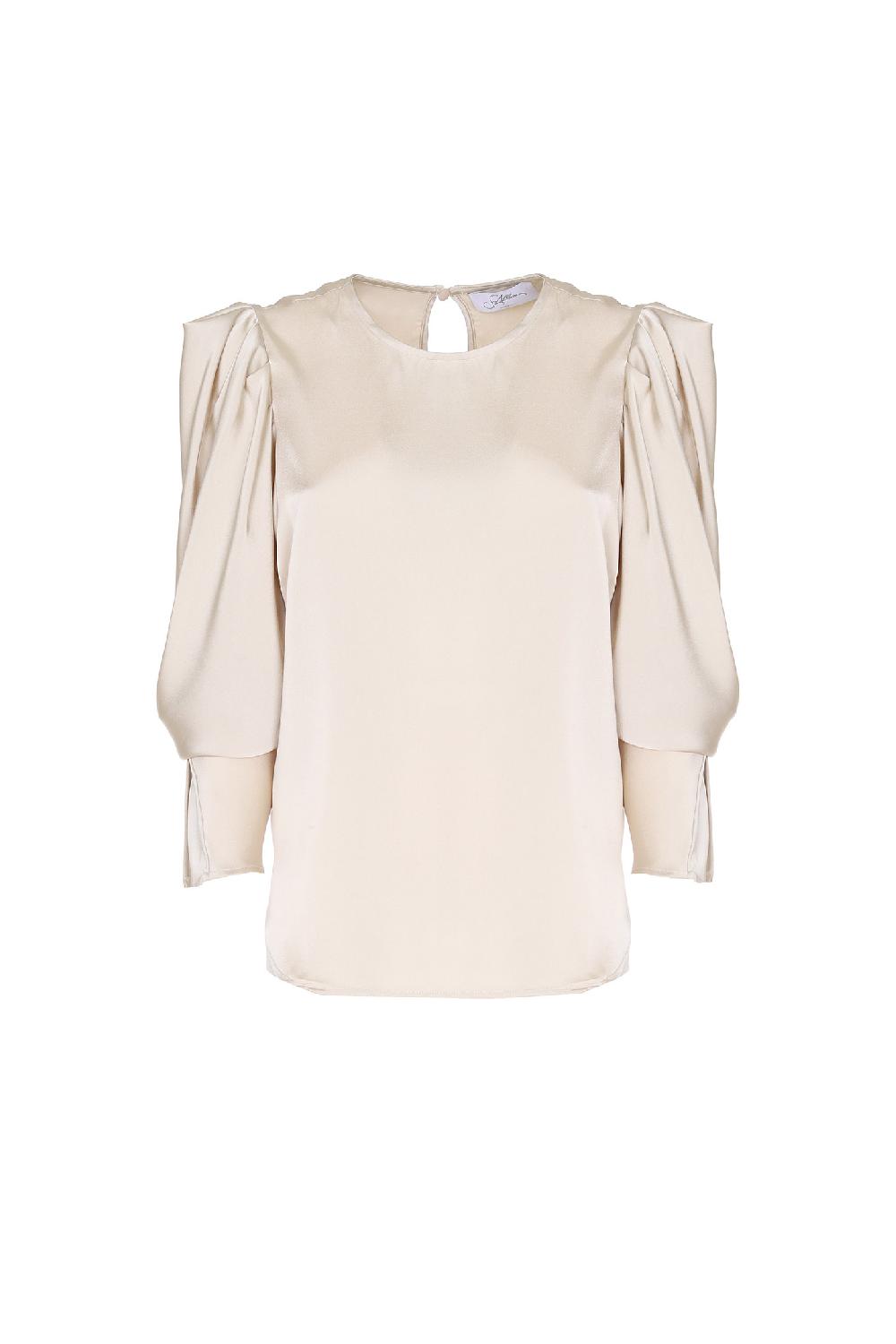 Soallure BLUSA MANICHE A SBUFFO RASO UNITO