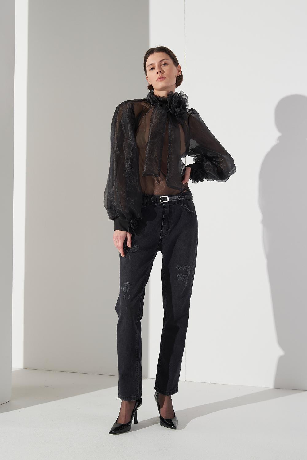 Soallure BLUSA ORGANZA ROSA